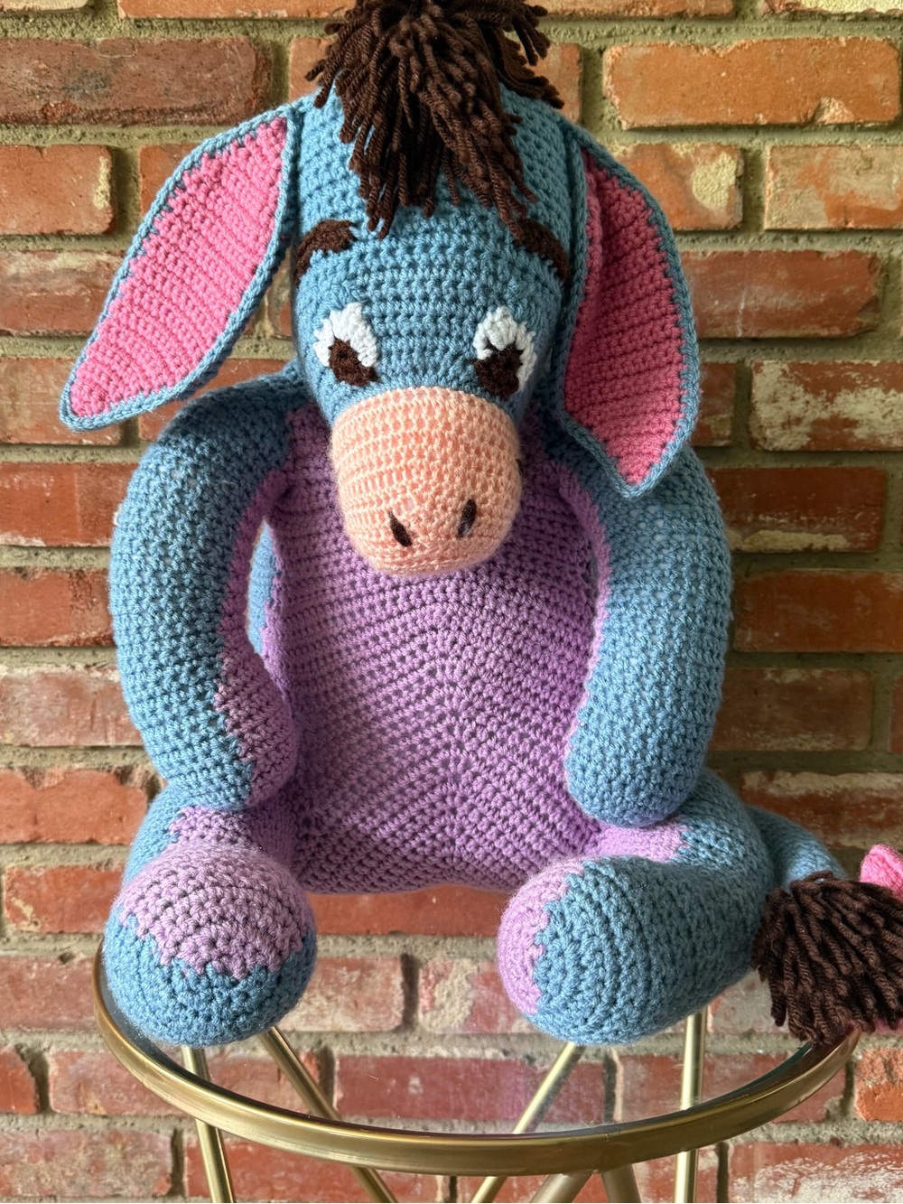 Huge Crochet Eeyore Plush